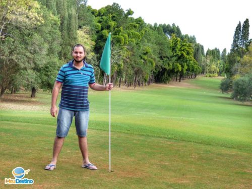 André Morato no campo de golfe