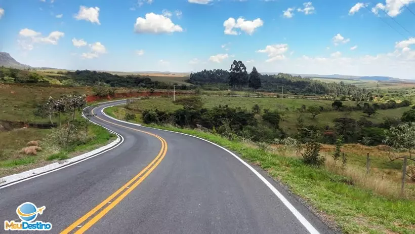 Trecho da rodovia Itutinga / Carrancas