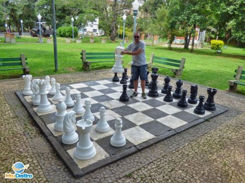 Xadrez Gigante - Roteiro pelo Centro de Poços de Caldas-MG