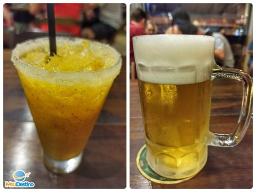 Caipirinha de Maracujá e Canecão de Chopp Brahma