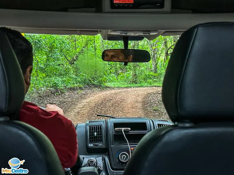 Transporte até a trilha