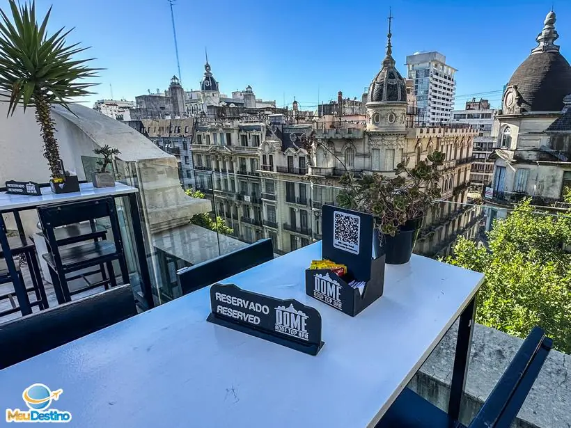 Dome Rooftop Bar - Hotel Tango de Mayo - Bar de terraço em Buenos Aires - Argentina